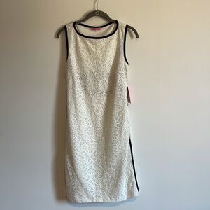 NWT White Lace Dress Isaac Mizrahi 6 Mini Sleeveless Timeless Classy